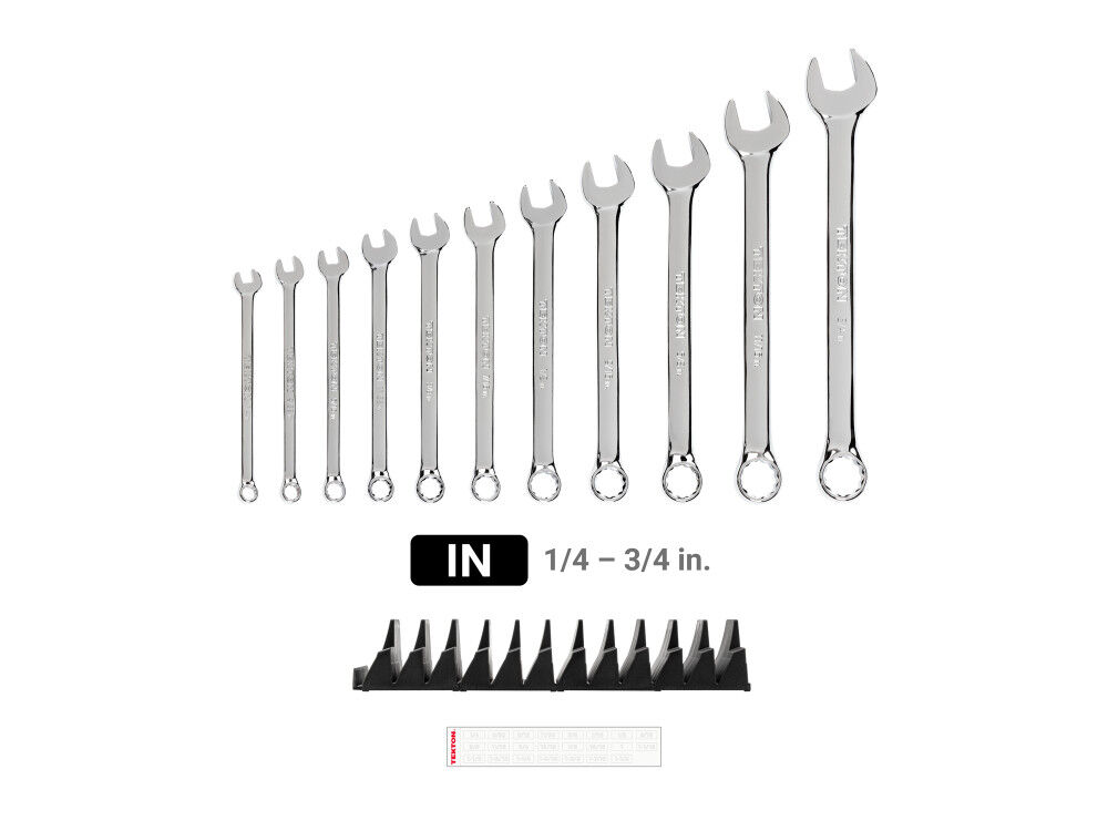 Tekton Combination Wrench Set, Modular Organizers, 11 Piece (1/4-3/4 Inch), large image number 2
