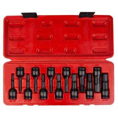 Sunex 3/8 In. Drive Fractional & Metric Hex Impact Driver Set 13 pc., large image number 1