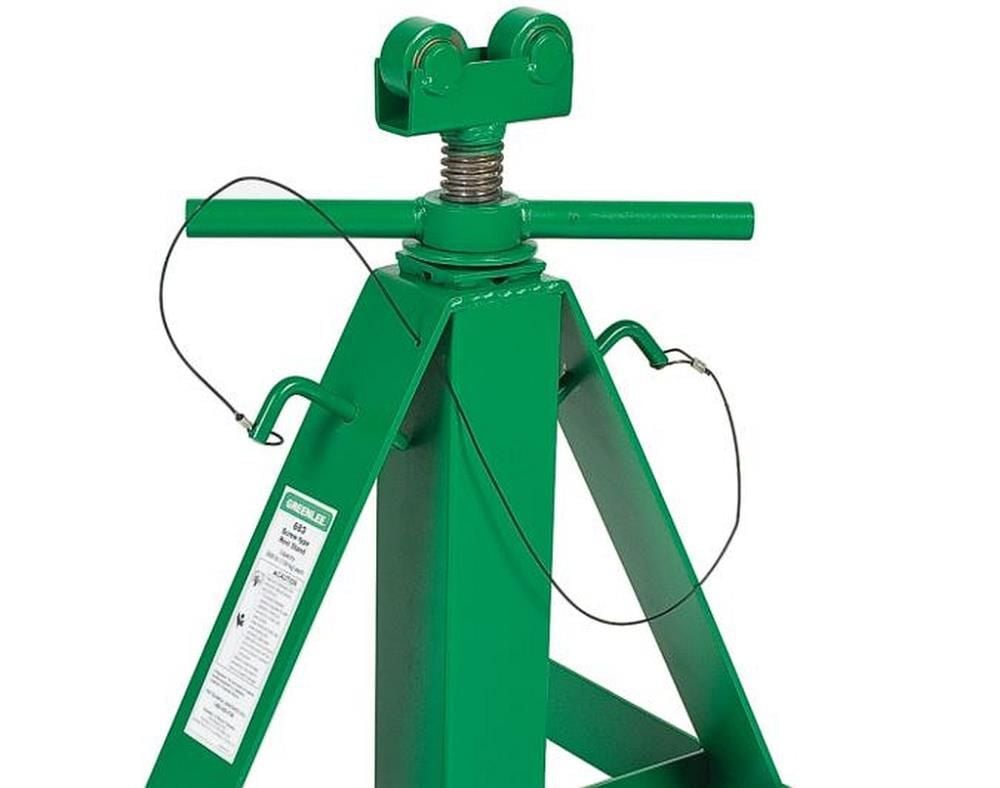 Greenlee 22 In to 54 In Screw Type Reel Stand, large image number 2