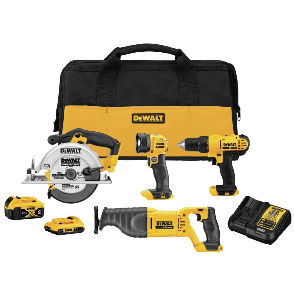 DEWALT 20V MAX 4 Tool Combo Kit DCK445D1M1 Acme Tools