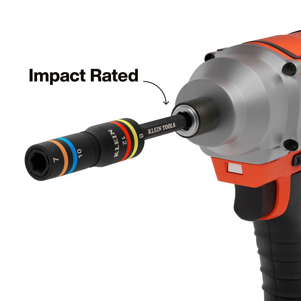 Klein Tools Quad 8 Heavy Duty Impact Flip Sockets Metric 3 Pieces, large image number 5