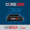 Bosch 18V CORE18V Lithium-Ion 4.0 Ah Compact Batteries 2 Pack, small