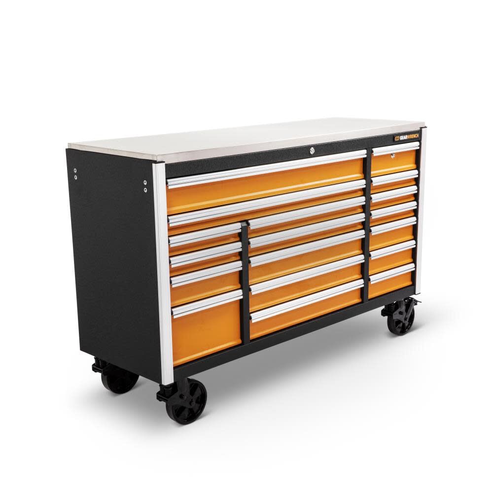 GEARWRENCH 72 in 18 Drawer Rolling Tool Cabinet with Stainless Steel Worktop, large image number 4