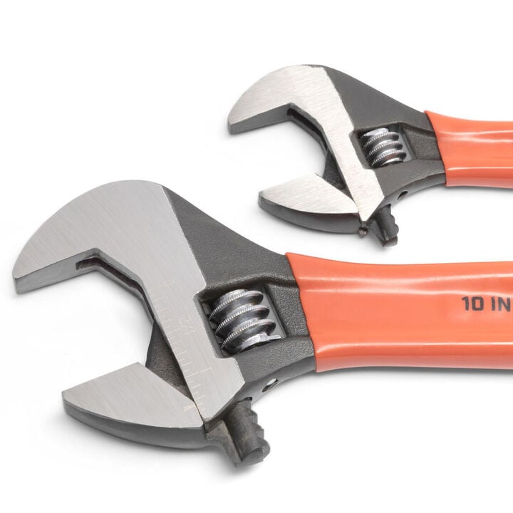Crescent Black Oxide Cushion Grip Adjustable Wrench Set, 2 Pieces, large image number 1