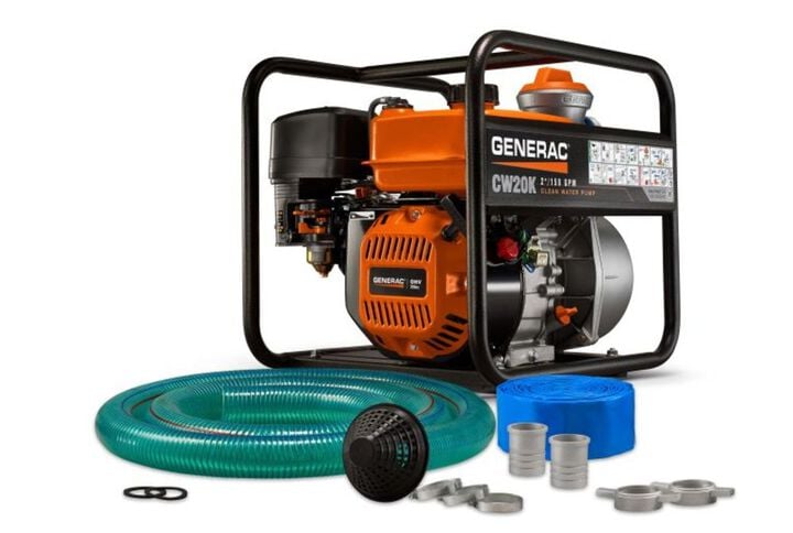 Generac 2 Inch Clean Water Pump with Hose Kit