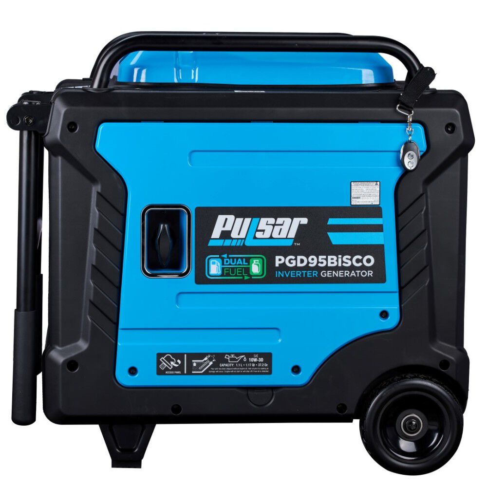 Pulsar Products Inverter Generator with Remote Start Dual Fuel 9500