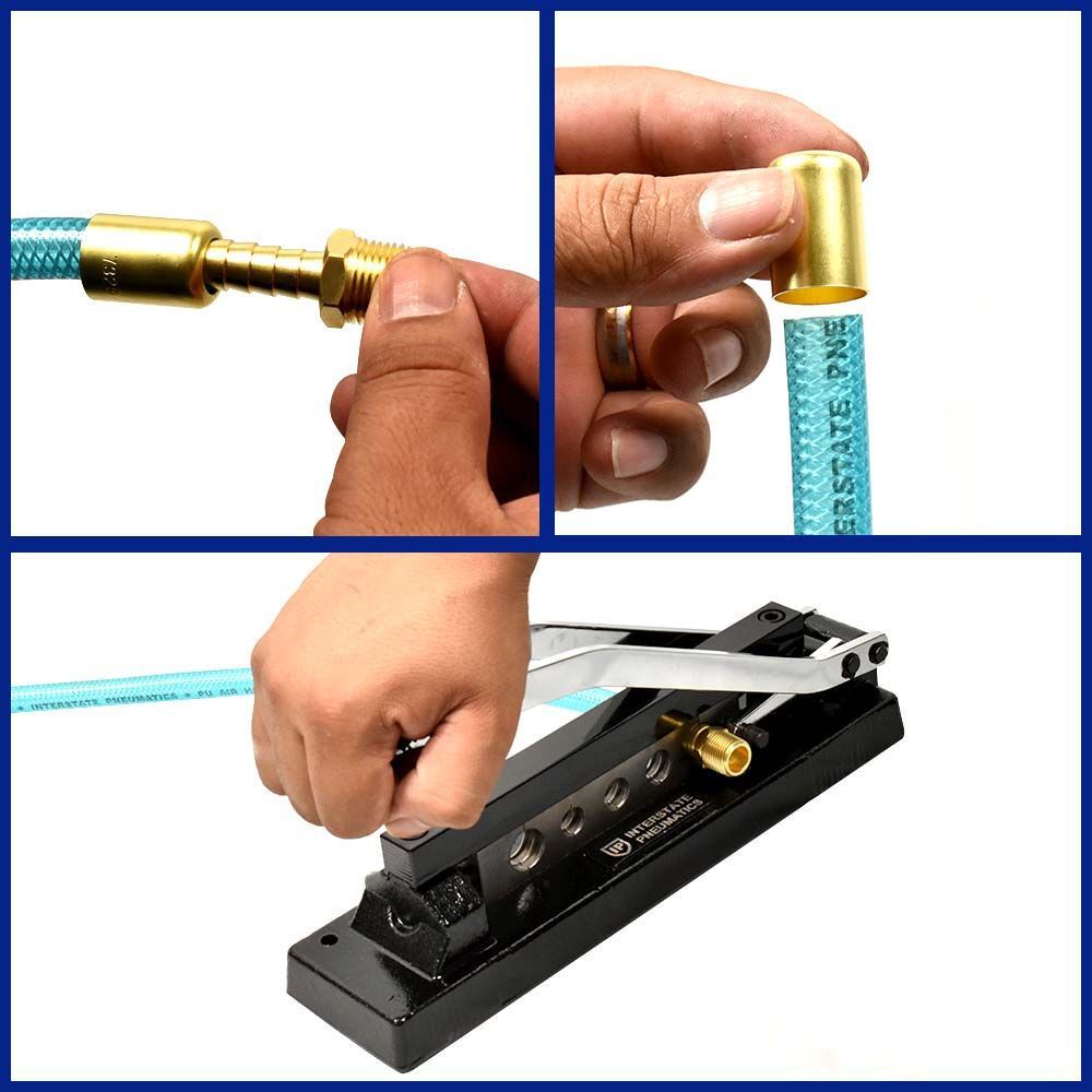 Interstate Pneumatics Heavy Duty Standard Hose Crimper with 5 Dies, large image number 4