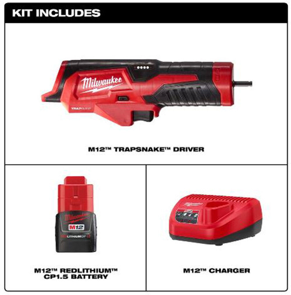 Milwaukee M12 TRAPSNAKE Driver Kit 2575 21 Acme Tools