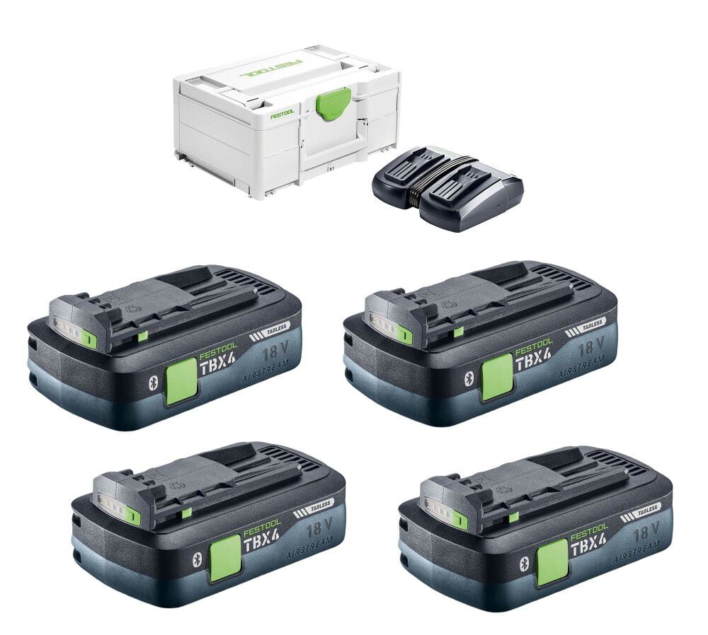Festool TBX4 18V 4Ah Battery Energy Set with DUO Charger, large image number 1