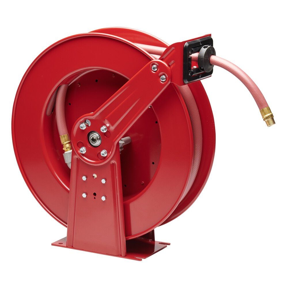Reelcraft 3/4 Inch x 50 Ft Steel Ultimate Duty Dual Pedestal Hose Reel, large image number 2