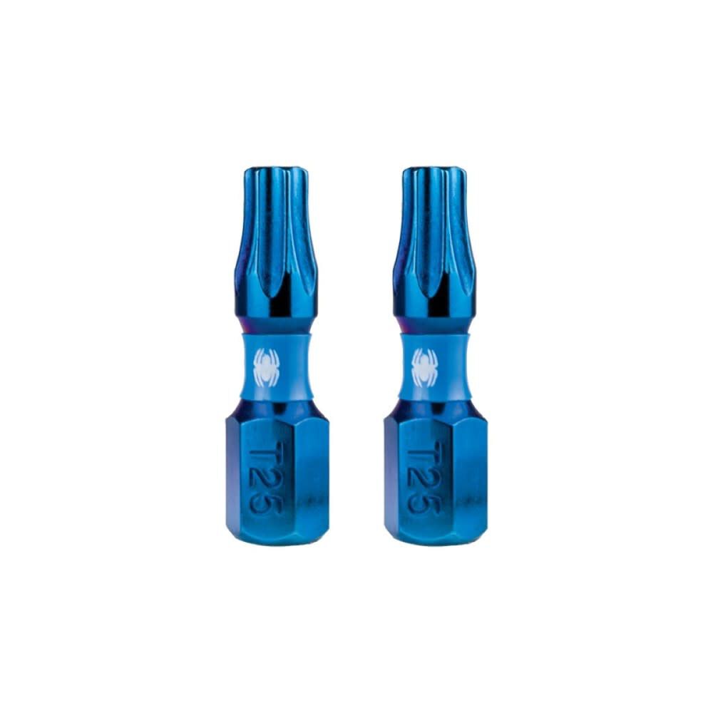 Spyder 1 Inch T25 Torx Impact Driver Bit, 2 Pieces, large image number 1