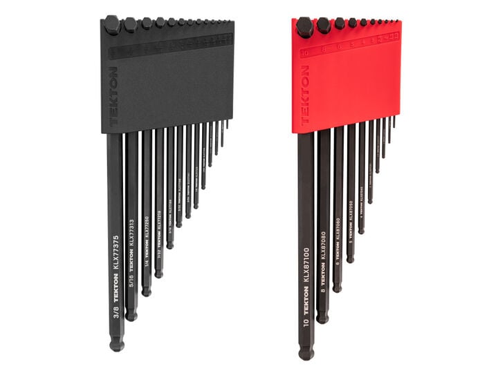 Tekton Short Arm Ball End Hex L-Key Set, 23 Pieces, 0.050-3/8 Inch, 1.3-10 mm, large image number 1