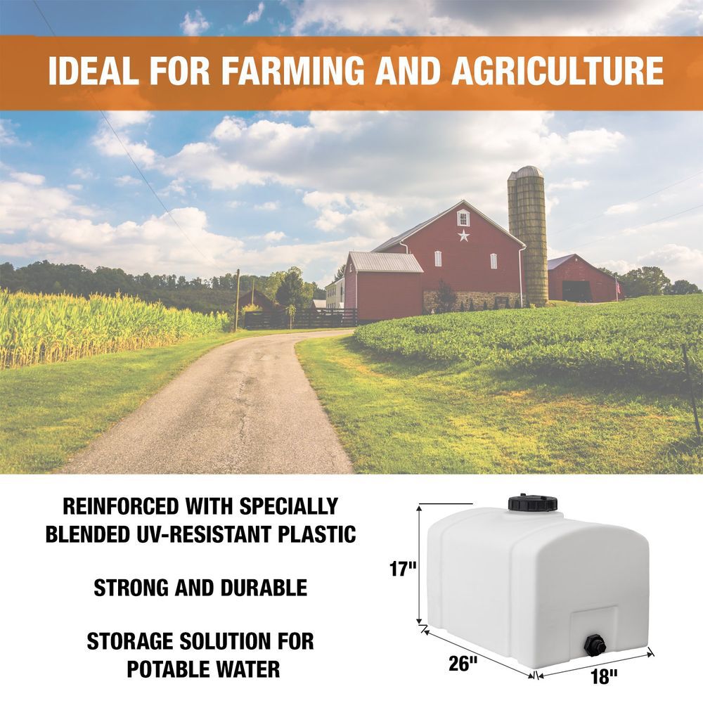 Buyers Products Company 26 Gallon Domed Storage Tank - 26 Inch x 18 Inch x 19 Inch, large image number 7