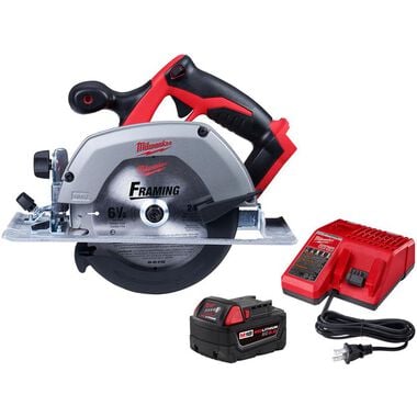 Milwaukee  M18 6-1/2 in Circular Saw w/ XC 5.0Ah Battery Charger