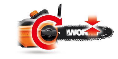 Worx WG309 8A 10in Electric Pole Saw, large image number 11