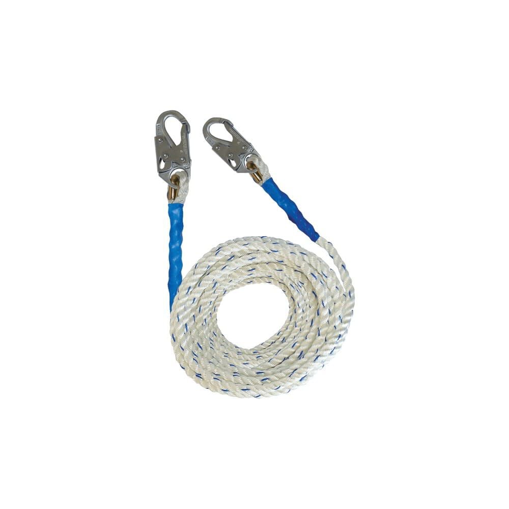 Falltech 50′ Premium Polyester Blend Vertical Lifeline with Hook – 8150DH