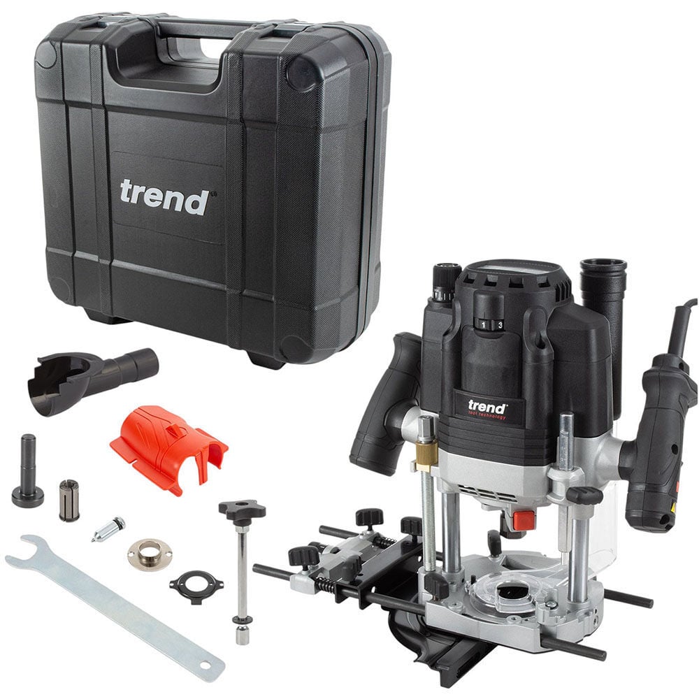 Trend T8 15A 1/2 Inch Dual-Mode Plunge Workshop Router, large image number 1