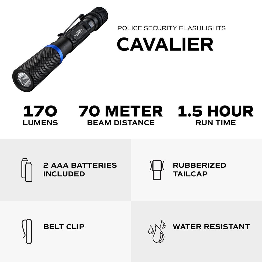 Police Security CAVALIER 170 Lumens 2AAA Alkaline Battery Powered Penlight, large image number 6