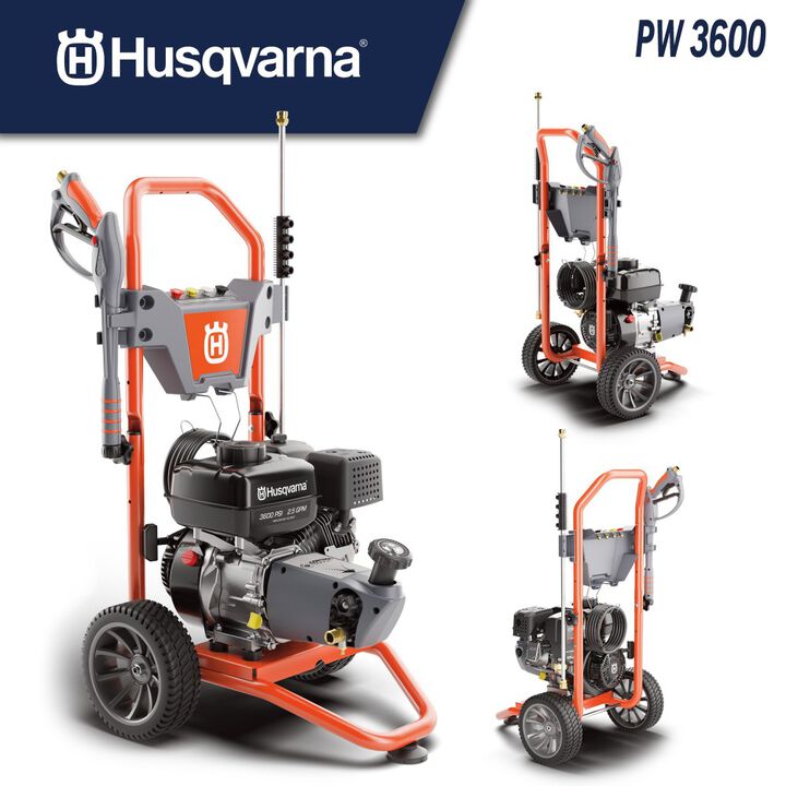 Husqvarna 3600 PSI 2.5 GPM Gas Powered Cold Water Pressure Washer with Control Touch & 4 Spray Tips, large image number 15