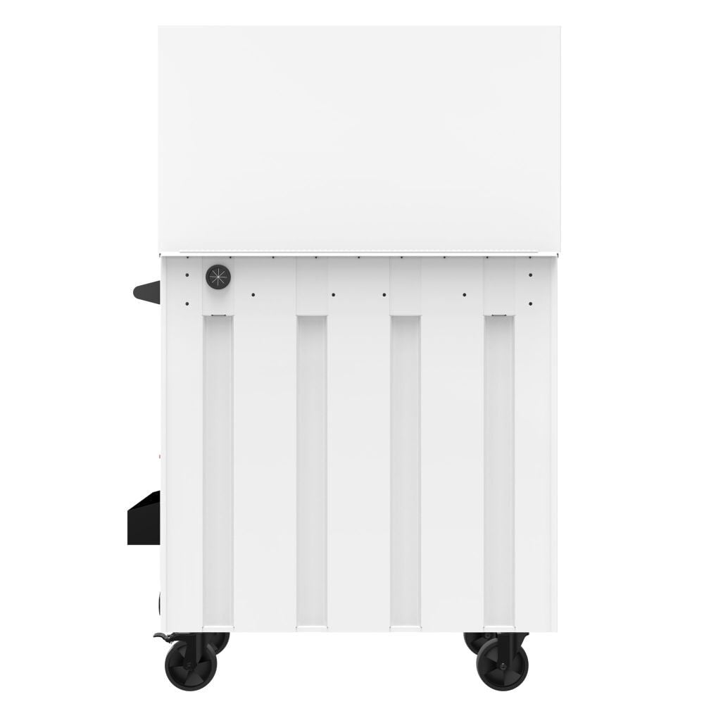 CRAFTSMAN Full Bank Rolling Tool Cabinet White, large image number 4