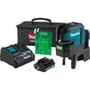Makita 12V max CXT Self-Leveling Cross-Line/4-Point Green Beam Laser Kit, small image number 1