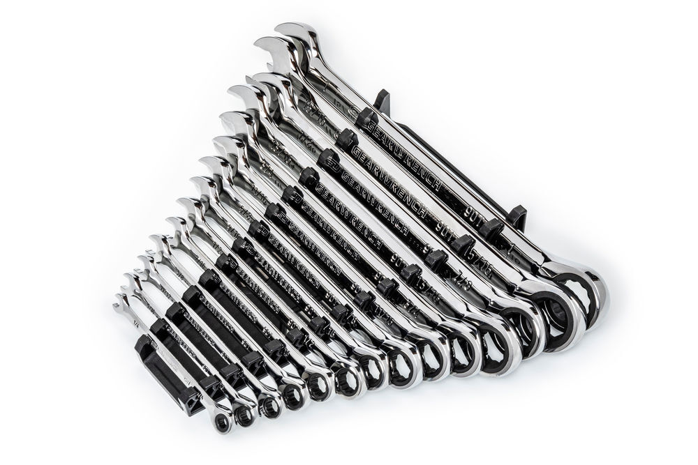 GEARWRENCH 14 Pc 90T 12 Point SAE Combination Ratcheting Wrench Set, large image number 6