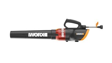 Worx 12-Amp 600-CFM 110-MPH Medium-Duty Corded Electric Leaf Blower, large image number 1
