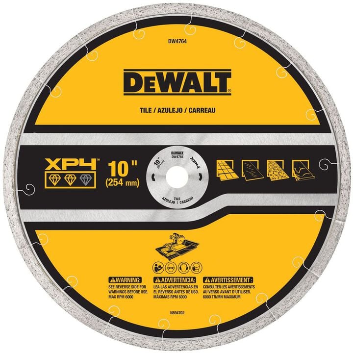 DEWALT 10 In. Premium Tile Blade Wet, large image number 5