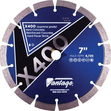 Diamond Vantage X400 Diamond Wheel 5in x .080in x 7/8-5/8 General Purpose Supreme Grade Blade