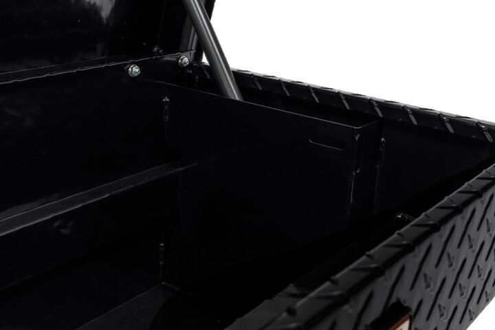 Weather Guard 41in Low Profile Lo-Side Truck Tool Box Aluminum Gloss Black, large image number 6
