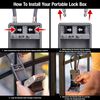 Master Lock 3 Inch Metal Body 4-Digit Locking Combination Lock Box with Cable Set, small image number 5