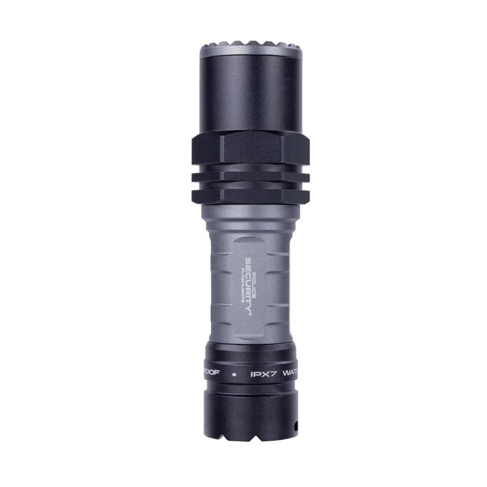 Police Security LONG THROW 500 Lumens 3 AAA Alkaline Battery Powered Flashlight, large image number 2