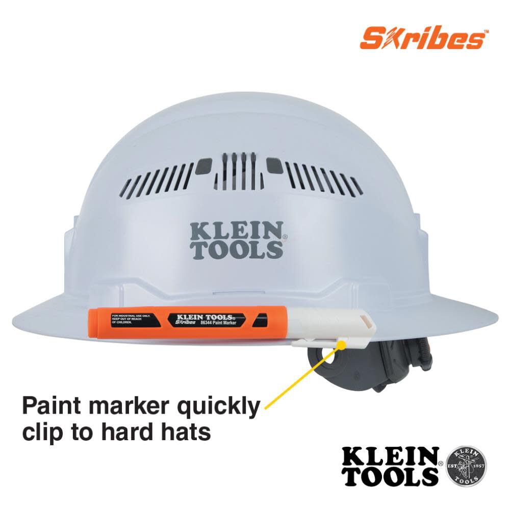 Klein Tools Paint Marker, White, large image number 2