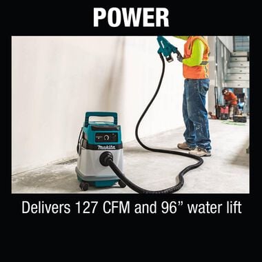 Makita 18V X2 LXT 36V /Corded 4 Gallon HEPA Dry Dust Extractor/Vacuum (Bare Tool), large image number 6