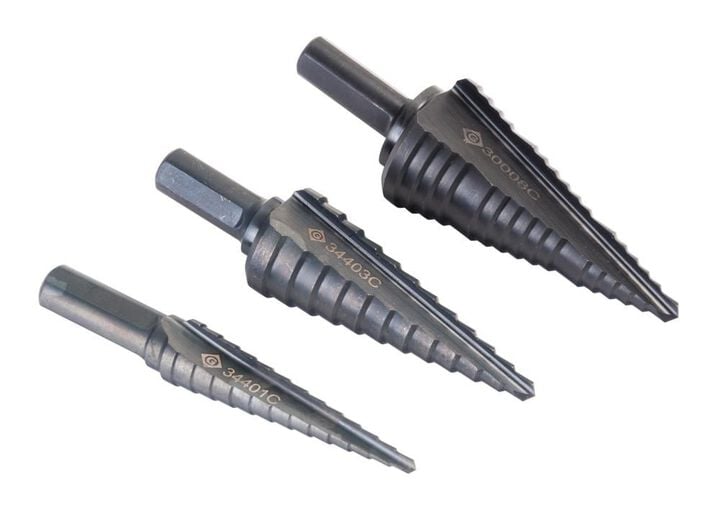 Greenlee XT Cobalt Step Drill Bit Kit #1 #3 & #8, large image number 1