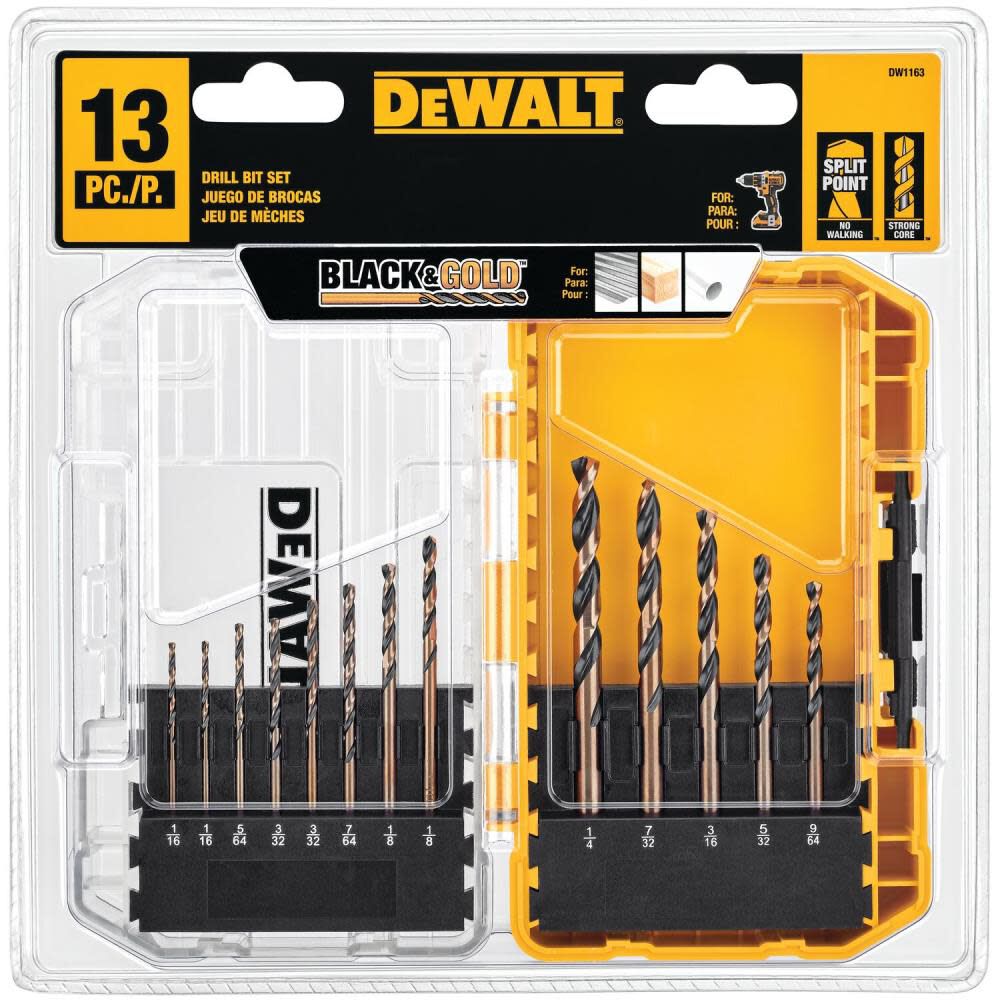 Large dewalt best sale drill bit set