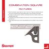 Starrett 6 Inch Combination Square with Cast Iron Square Head, small image number 2