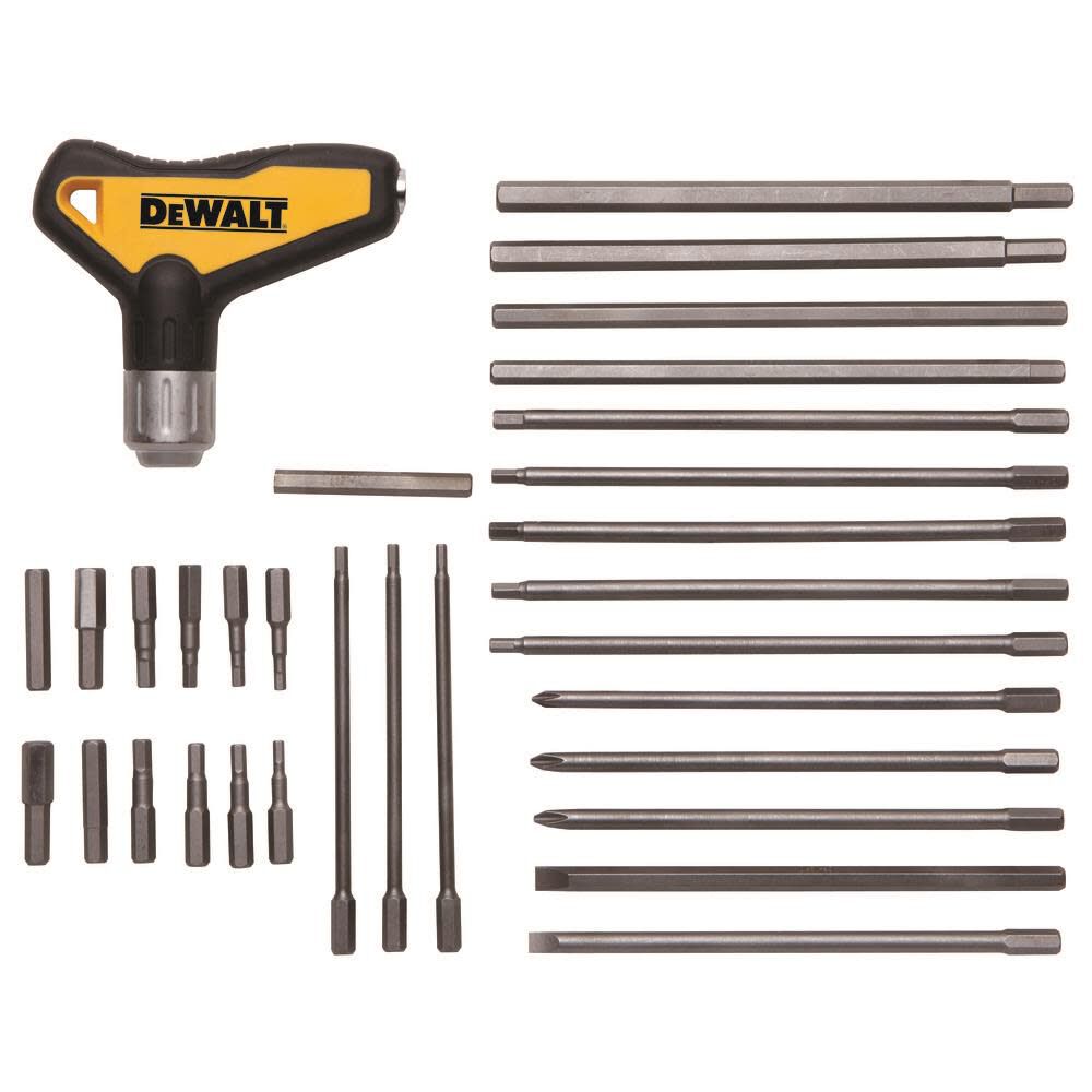 DEWALT 31 Pc. Ratcheting T Handle Hex Key Set, large image number 2