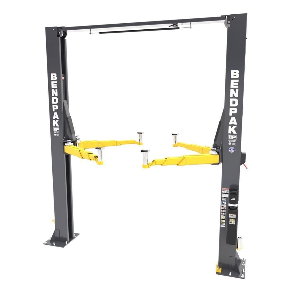 Bendpak 12APX 12000 Lbs High-Rise Clearfloor Two-Post Car Lift with Pads, large image number 5