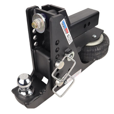 Shocker Hitch HD 20K Max Black 2.5 Inch Air Receiver Hitch & Drop Ball Mount 2 Inch Hitch Ball