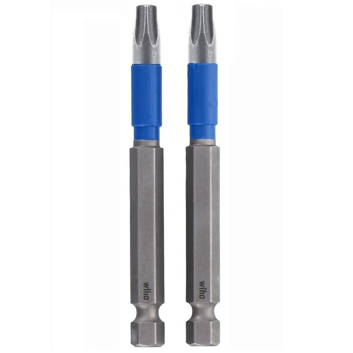 Wiha 3.5 Inch TerminatorBlue Impact Bit Torx T15, 2 Pieces