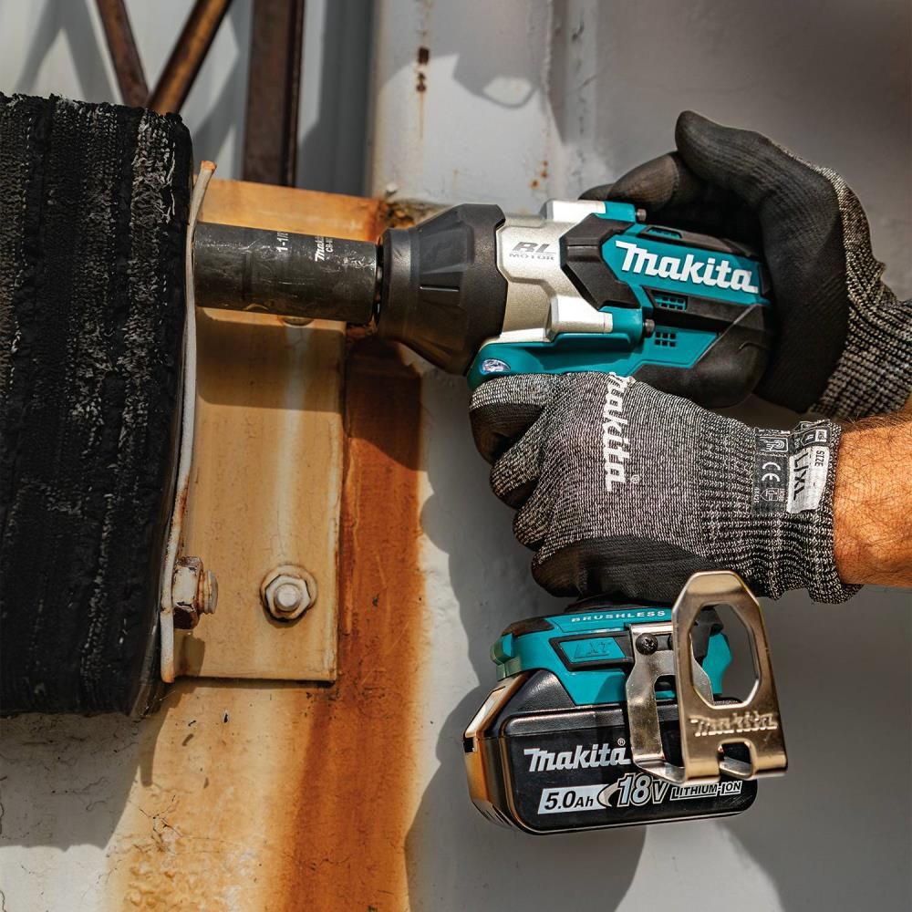 Makita 18V LXT 5Ah Cordless 3-Speed 1/2 Inch Sq. Drive Impact Wrench Kit with Detent Anvil, large image number 5