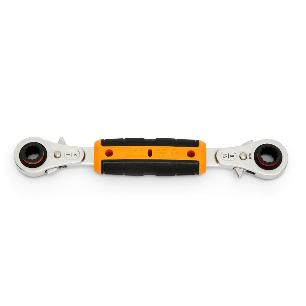 GEARWRENCH Lineman 4-in-1 Insulated Ratcheting Box Wrench, large image number 3
