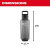 Milwaukee PACKOUT 34 Oz Bottle with Chug Lid, Black, small