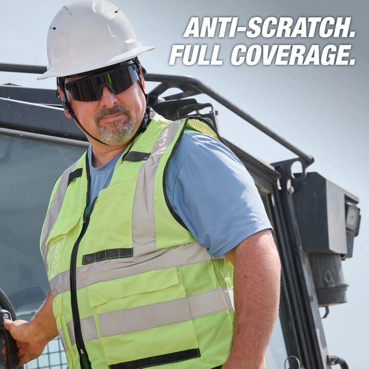 Milwaukee Wrap Around Safety Glasses Tinted Anti-Scratch Lenses, large image number 4