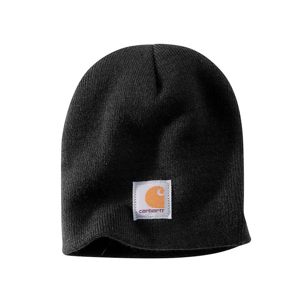 Carhartt Beanie Mens Regular OS Acryclic Knit Black – A205BLK-OFA