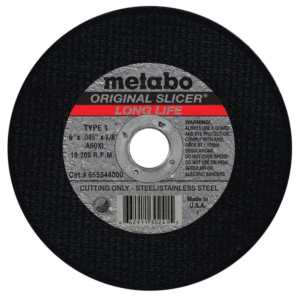 Metabo 5 In. x 0.045 In. x 7/8 In. LongLife Original Slicer Type 1, large image number 1