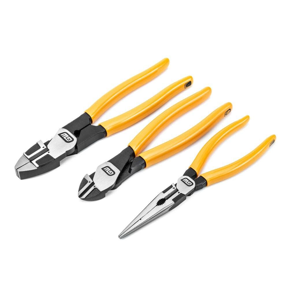GEARWRENCH Pitbull Electricians Plier Set Dipped Handle 3pc – 82202-06