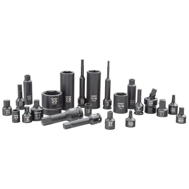 Sunex Master Impact Socket and Bit Socket Set Black 222 Pieces, large image number 2