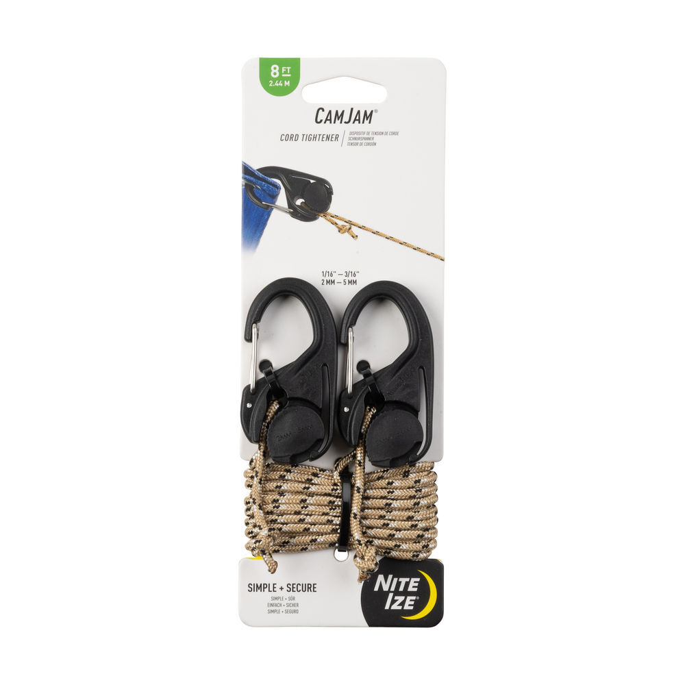 Nite Ize CamJam Cord Tightener with Rope 2 Pieces, large image number 1